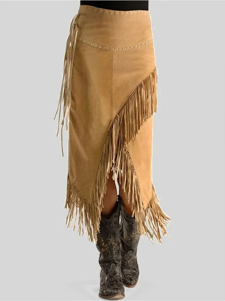 Vintage High Street Tassel skirt