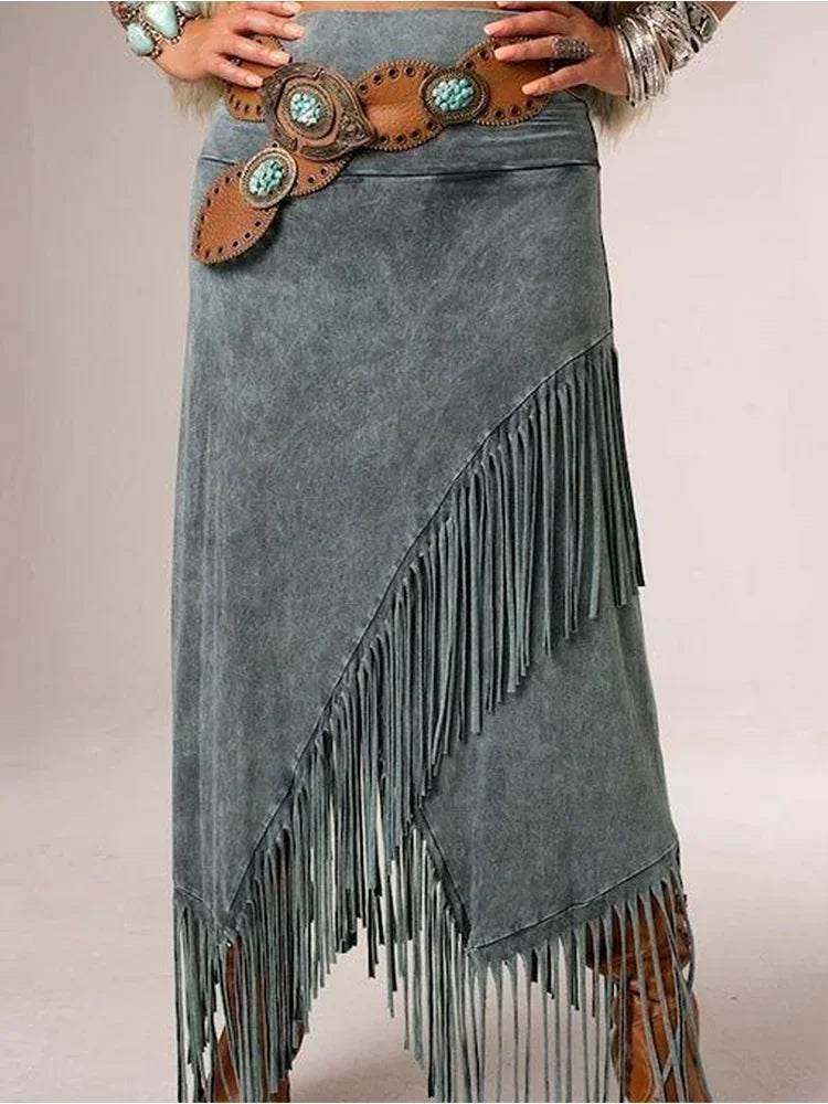 Vintage High Street Tassel skirt