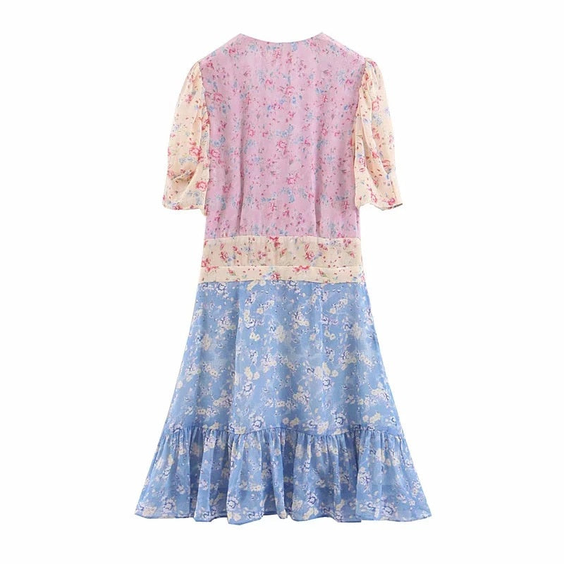 Boho Chic Puff Mama minidress