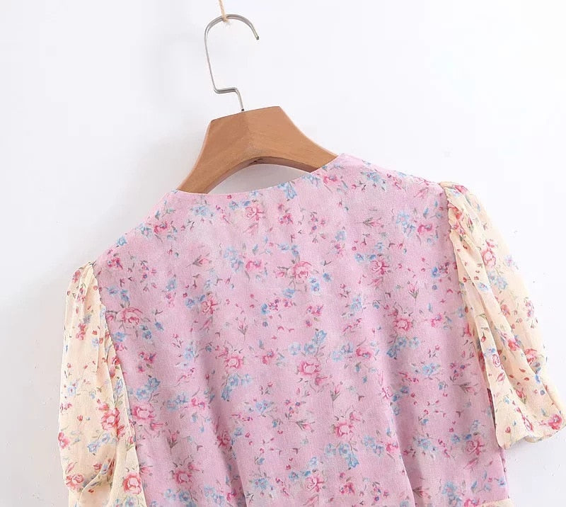 Boho Chic Puff Mama minidress