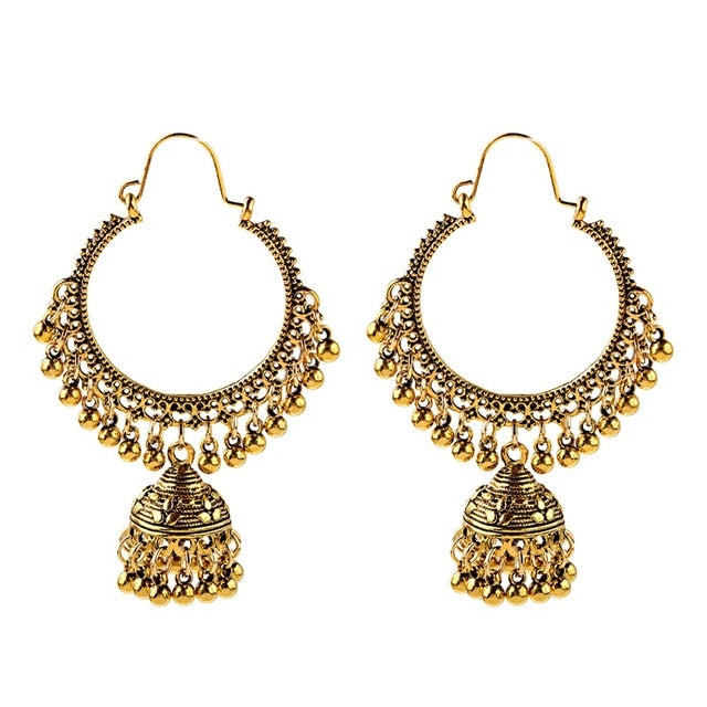 Classic Bollywood Retro Bead Junket earrings