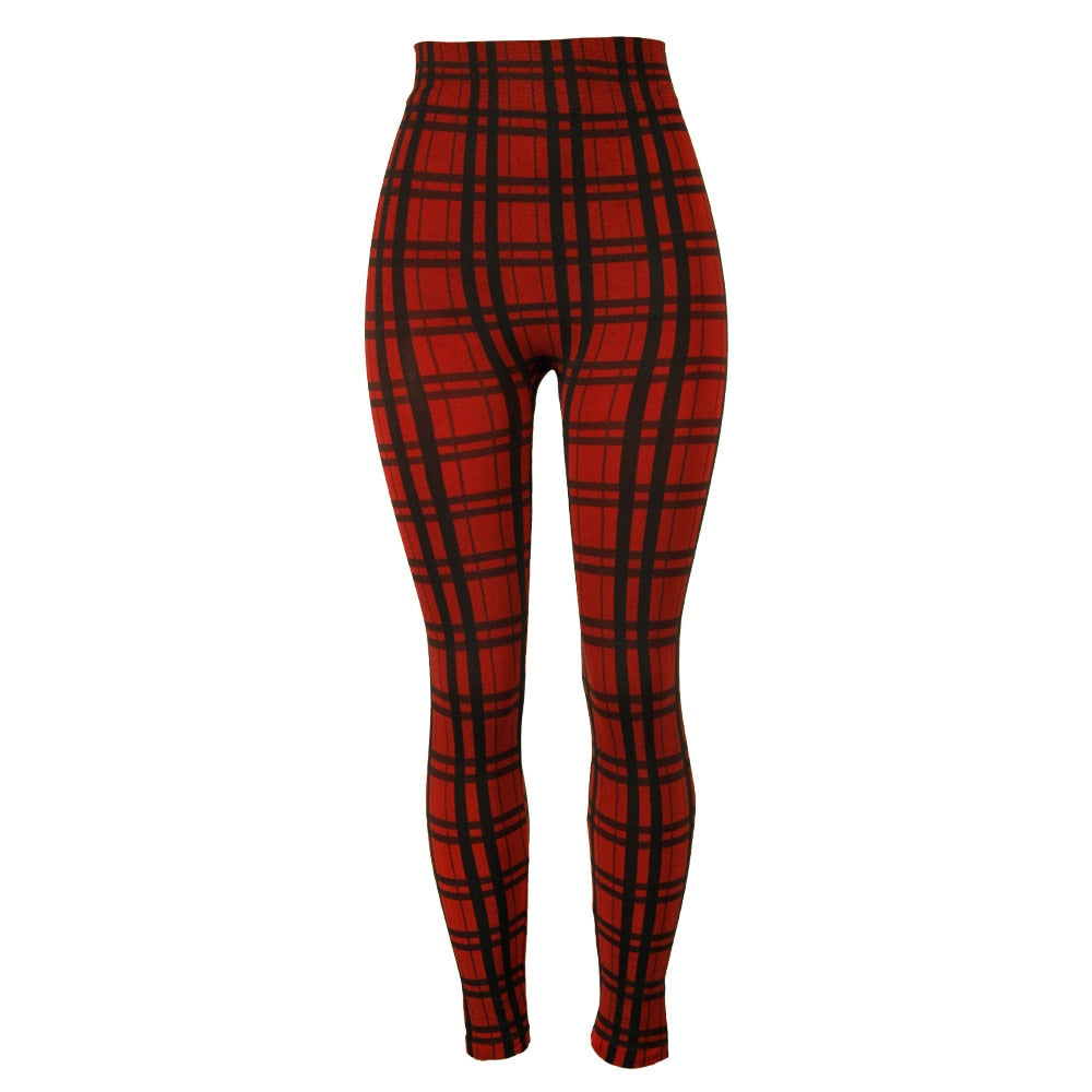 Twiggy Plaid High Waisted pants