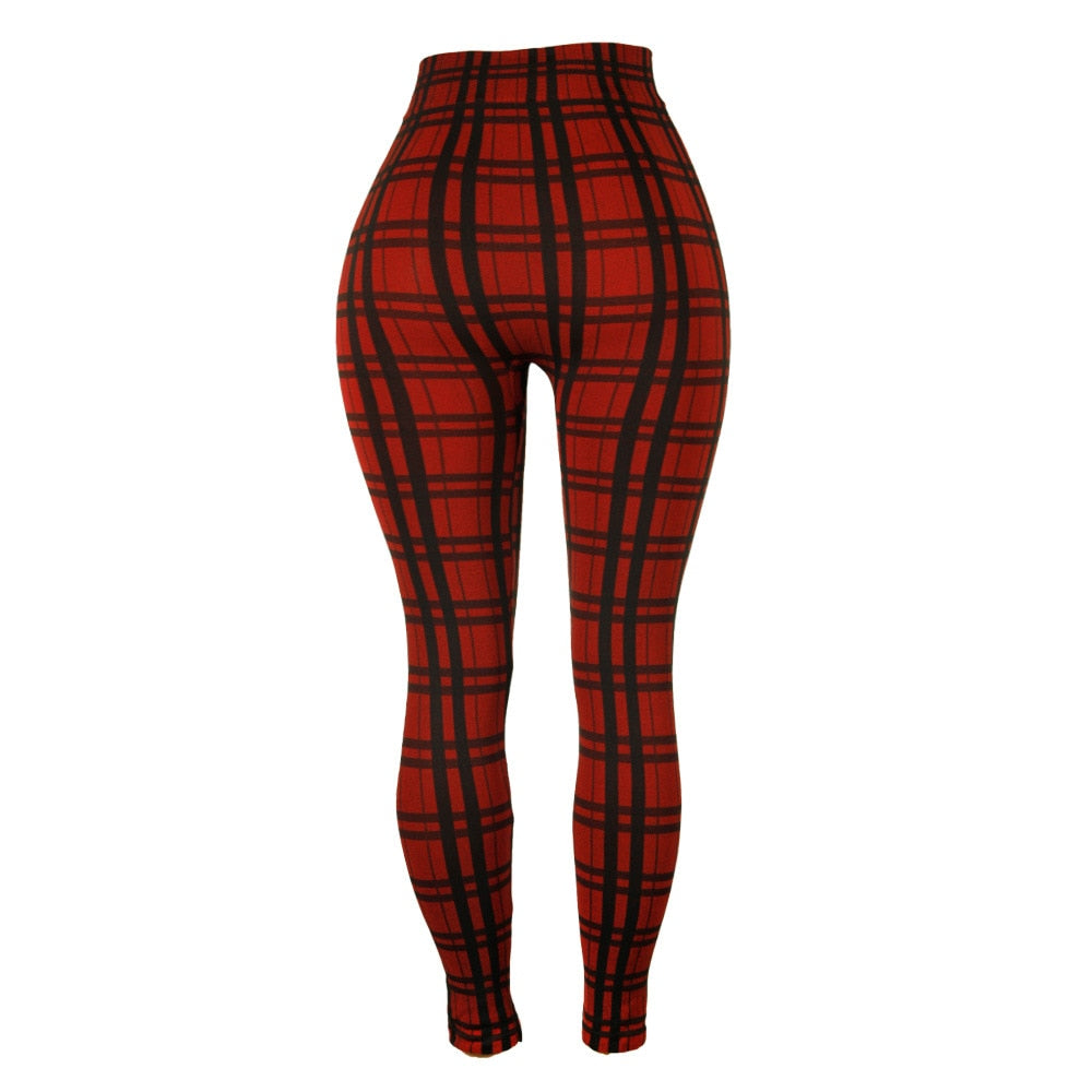 Twiggy Plaid High Waisted pants