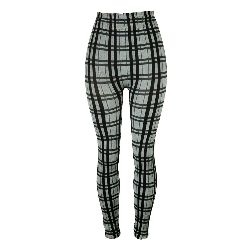 Twiggy Plaid High Waisted pants