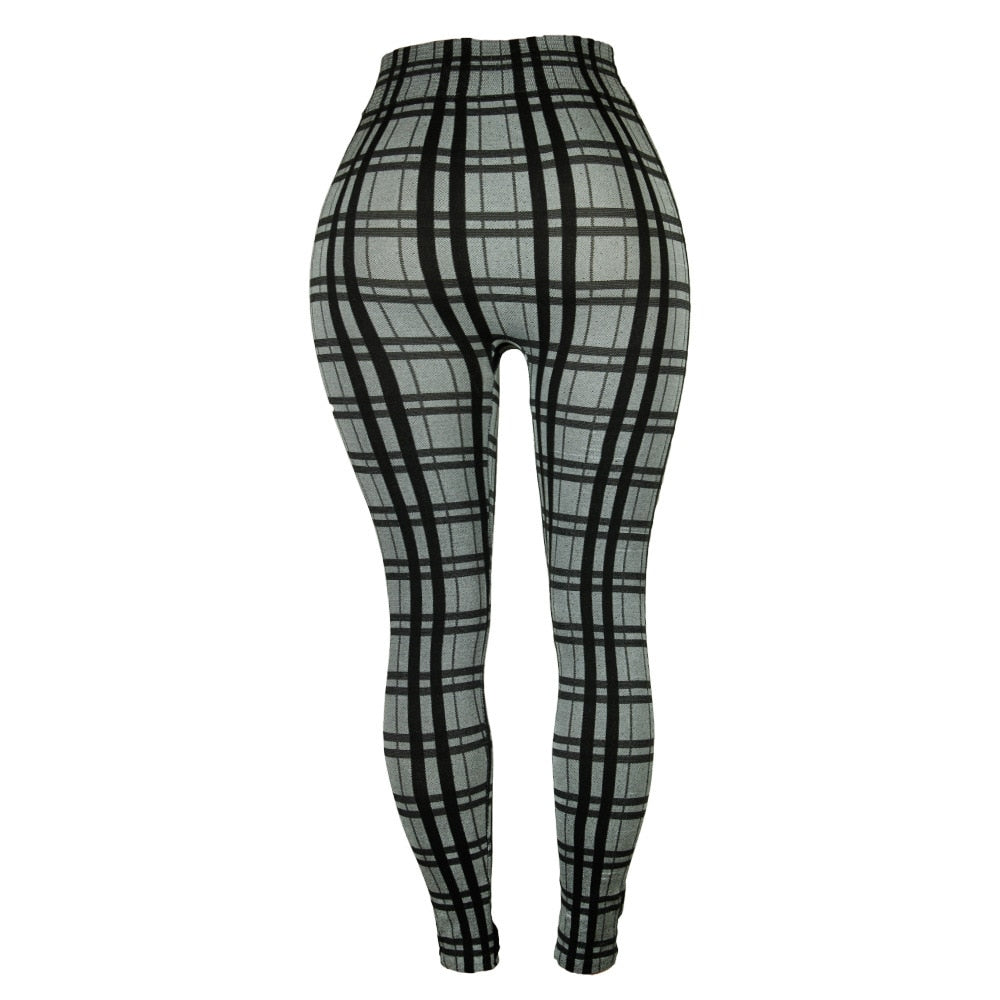 Twiggy Plaid High Waisted pants