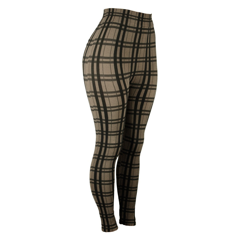 Twiggy Plaid High Waisted pants
