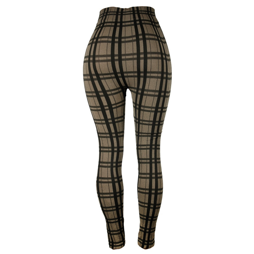 Twiggy Plaid High Waisted pants