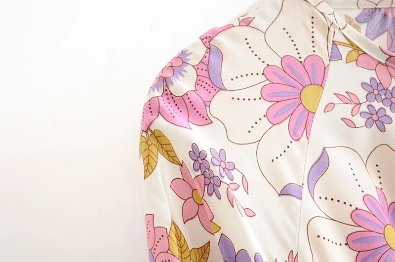 Bohemian Lace Me Up Pink Floral Holiday jumpsuit