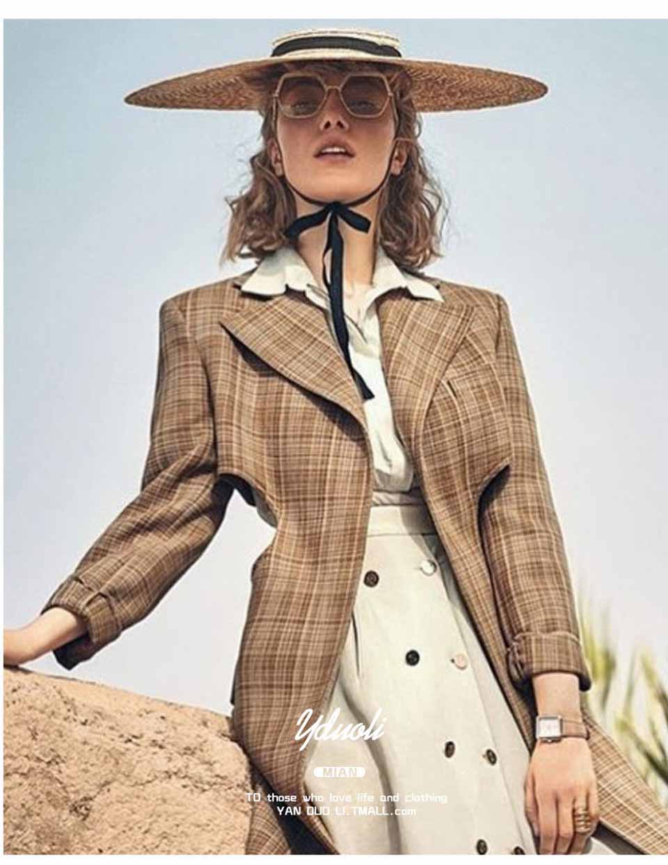 Retro Raffia Wide Brim Boater Straw hat