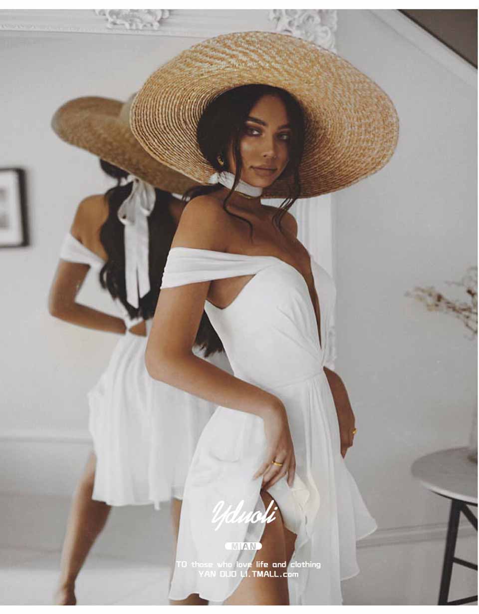 Retro Raffia Wide Brim Boater Straw hat