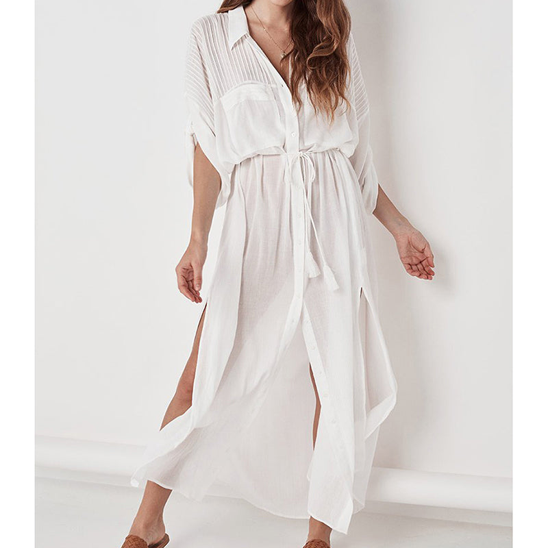Hippie Chic Ropa de La Playa Beach Kaftan dress