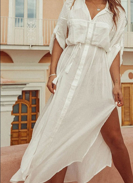 Hippie Chic Ropa de La Playa Beach Kaftan dress