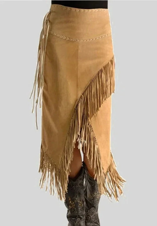 Vintage High Street Tassel skirt