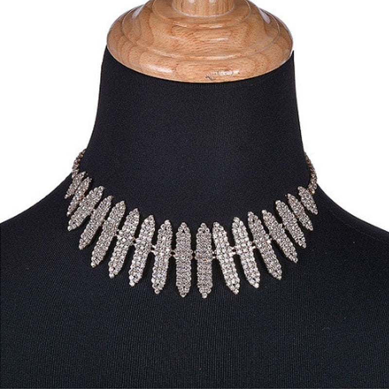 Paris Chic Rhinestone Crystal Collar choker