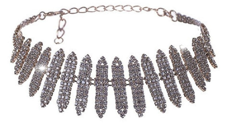 Paris Chic Rhinestone Crystal Collar choker