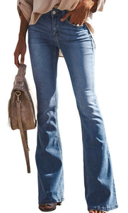 Classic Boho Bootleg Cowgirl Hip Flare Straight-leg Denim Dream Jeans