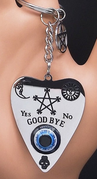 Vintage Wicca Ouija Eye Moon Goddess Protection Pendant necklace