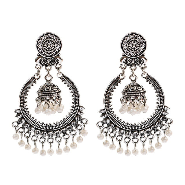 Classic Bollywood Retro Bead Junket earrings