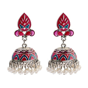 Classic Bollywood Retro Bead Junket earrings