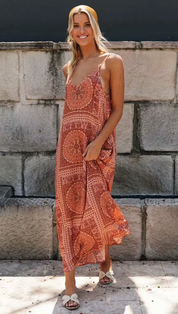 Retro Chic Mexican Cami dress