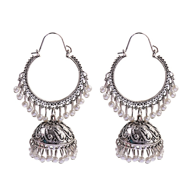 Classic Bollywood Retro Bead Junket earrings