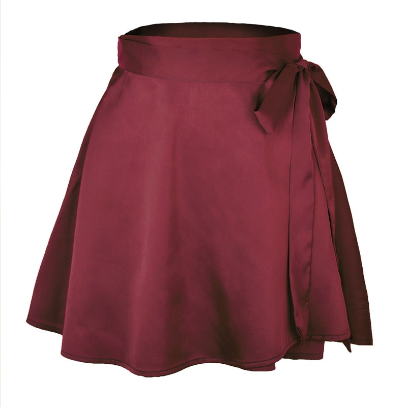 Luxury Vintage Silky Caterpillar Satin skirt